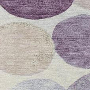 HomeRoots 5' Modern Geometric Area Rug in Plum, Beige, and Denim Blue for Indoor & Outdoor Spaces, Washable 5' X 8' 627039