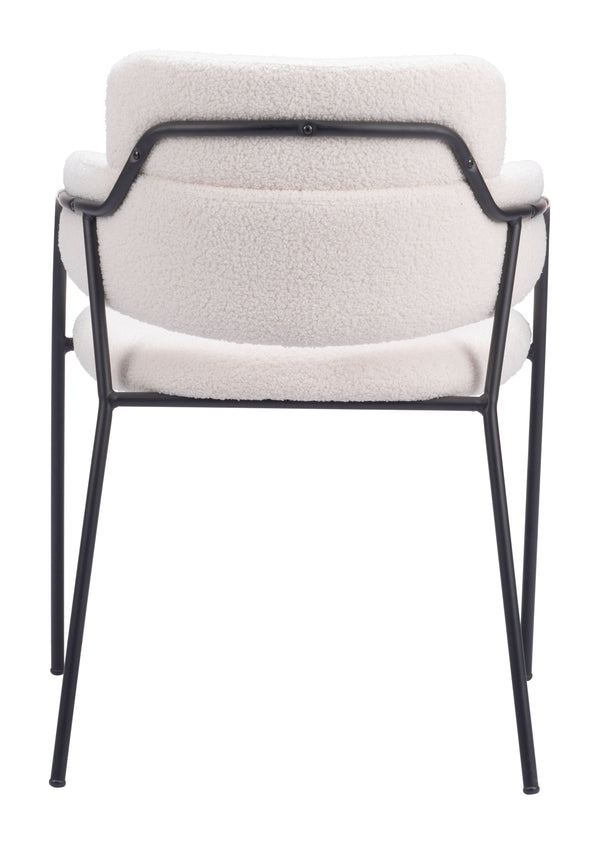 Marcel Dining Chair - Set of 2 Cream 109663 Zuo Modern