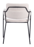 Marcel Dining Chair - Set of 2 Cream 109663 Zuo Modern