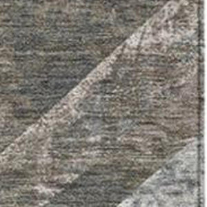 HomeRoots 5' Modern Brown and Gray Geometric Area Rug - Durable, Washable, Indoor/Outdoor Versatile Design 8' X 10' 627107