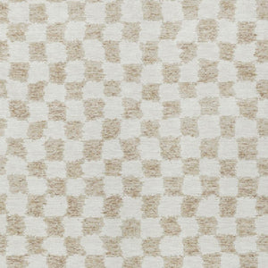 HomeRoots 5' Beige and Ivory Geometric Indoor-Outdoor Area Rug - Stylish, Durable, and Machine Washable Design 5' X 8' 627183