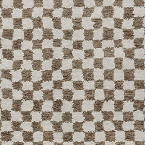 HomeRoots 5' Brown and Ivory Geometric Indoor Outdoor Area Rug - Stylish, Washable, and Durable for All Spaces 5' X 8' 627195