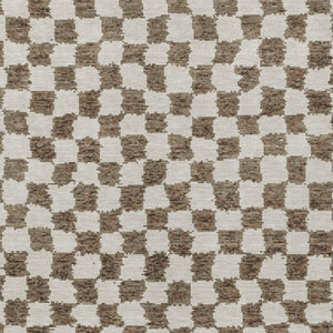 HomeRoots 5' Brown and Ivory Geometric Indoor Outdoor Area Rug - Stylish, Washable, and Durable for All Spaces 10' X 14' 627199