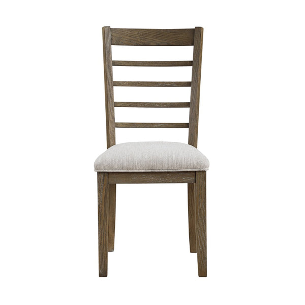 English Elm Stylish 6-Piece Light Brown Dining Table Set With Comfortable Upholstered Chairs & Versatile Bench B011P372218-GIGA