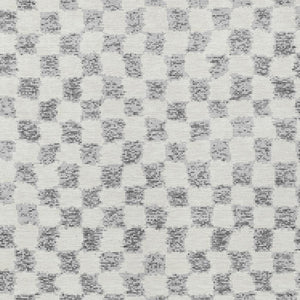 HomeRoots 5' Gray and Ivory Geometric Area Rug - Stylish, Washable, Durable for Indoor and Outdoor Spaces 10' X 14' 627211