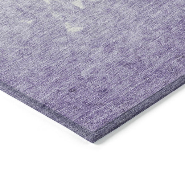 HomeRoots 5' Elegant Purple and Ivory Damask Area Rug - Durable, Washable for Indoor and Outdoor Spaces 10' X 14' 627265