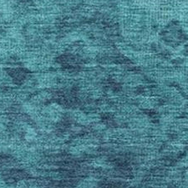 HomeRoots 5' Stylish Teal Blue and Ivory Damask Area Rug - Durable, Washable, Indoor/Outdoor Design for All Spaces 9' X 12' 627270