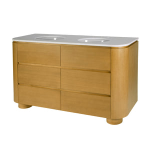 Butler Genoa Rectangular Wood & Quartz 2 Drawer Bathroom Vanity for Modern Elegance and Functionality