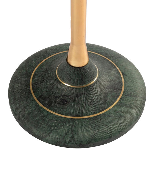 Currey & Company Roselle Stone Inlay Accent Table - Handcrafted Limited Edition Decor For Chic Home Interiors Gold Green & Pink Marble ,Carrara Marble ,Stainless Steel ,Brass 4000-0222-currey-company