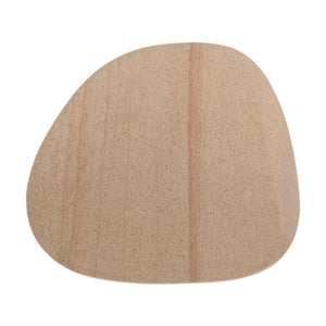 Homeroots 22" Beige And Silver Pedestal End Table - Modern Cast Aluminum With Marble Top For Stylish Accents   627515