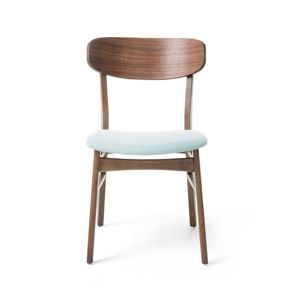 English Elm Christopher Knight Home® - DINING Chair with Cushioned Fabric Seat and Polished Wood Frame — Elegant Modern Comfort for Home Mint 58925.00MNT