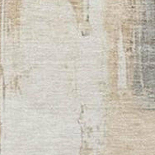 HomeRoots 5' Abstract Ivory and Rust Washable Area Rug - Stylish, Durable Design for Indoor and Outdoor Spaces 9' X 12' 627645