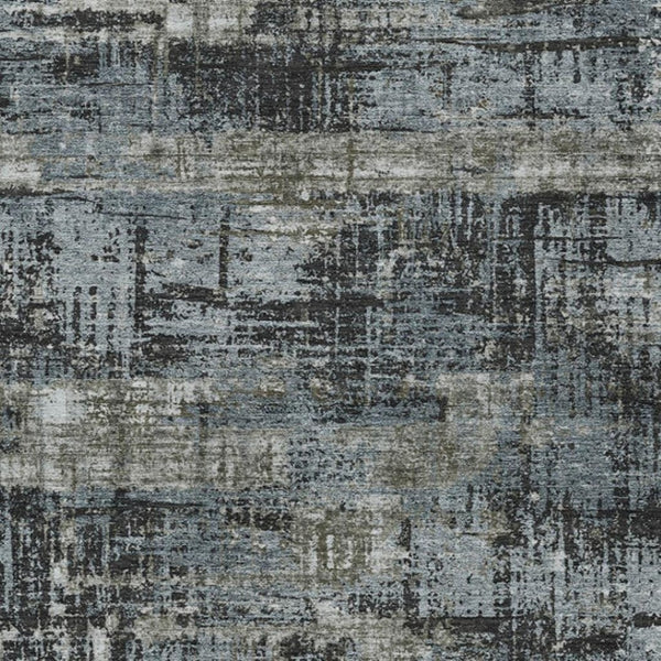 HomeRoots 5' Charcoal and Gray Geometric Washable Area Rug – Stylish Indoor/Outdoor Solution for Any Space 8' X 10' 627692