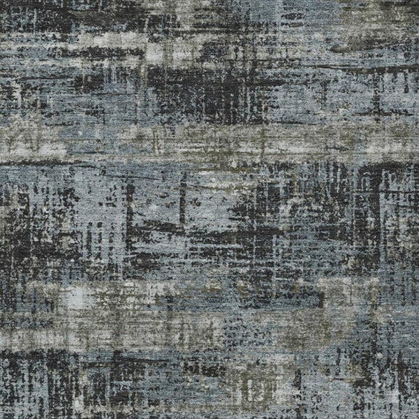 HomeRoots 5' Charcoal and Gray Geometric Washable Area Rug – Stylish Indoor/Outdoor Solution for Any Space 9' X 12' 627693