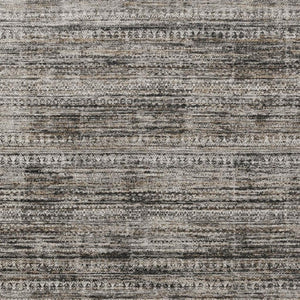 HomeRoots 5' Stylish Taupe and Ivory Striped Washable Area Rug for Indoor and Outdoor Spaces - Easy Care! 10' X 14' 627796