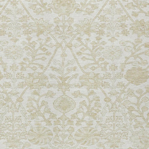 HomeRoots 5' Elegant Ivory and Beige Floral Area Rug - Stylish Washable Design for Indoor and Outdoor Spaces 8' X 10' 627818