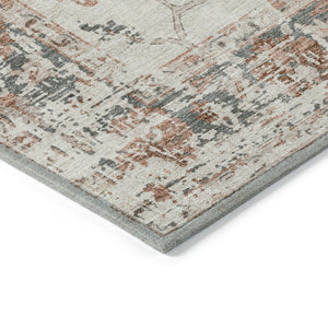 HomeRoots 5' Elegant Floral Washable Indoor Outdoor Area Rug - Durable, Stylish, Stain-Resistant Design! 8' X 10' 627878