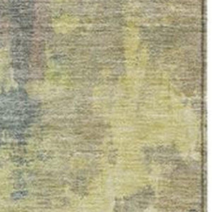 HomeRoots 5' Pale Aqua and Ivory Abstract Area Rug – Stylish, Washable Design for Indoor and Outdoor Spaces 9' X 12' 627915