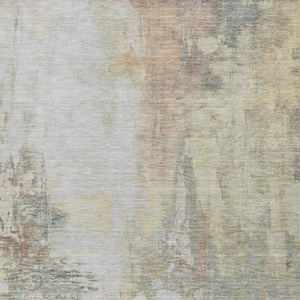HomeRoots 5' Tan and Brown Abstract Area Rug - Durable, Machine Washable Indoor/Outdoor Accent for Any Space 5' X 8' 627918