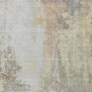 HomeRoots 5' Tan and Brown Abstract Area Rug - Durable, Machine Washable Indoor/Outdoor Accent for Any Space 10' X 14' 627922