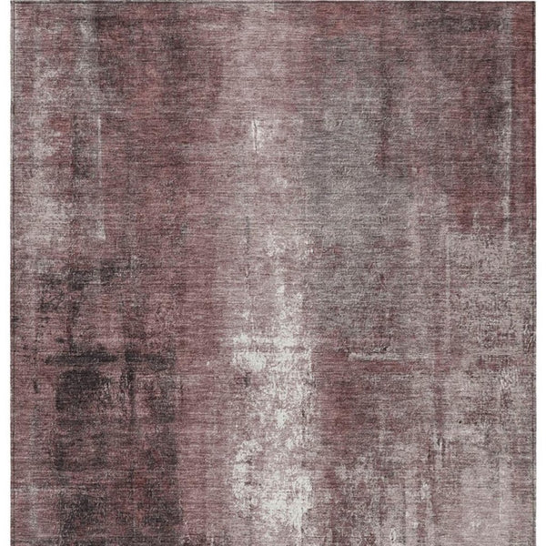 HomeRoots 5' Modern Blush and Ivory Abstract Indoor Outdoor Area Rug - Stylish, Durable, and Easy to Clean! 5' X 8' 627972