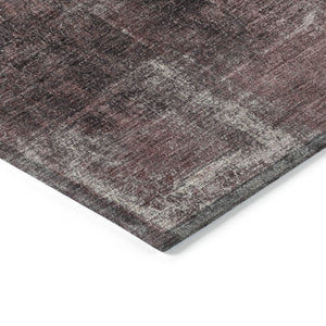 HomeRoots 5' Modern Blush and Ivory Abstract Indoor Outdoor Area Rug - Stylish, Durable, and Easy to Clean! 8' Round 627973