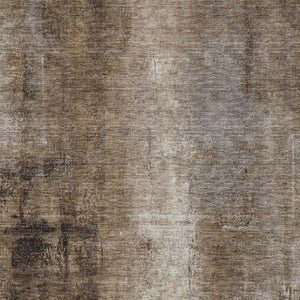 HomeRoots 5' Modern Abstract Brown and Ivory Washable Area Rug for Indoor and Outdoor Spaces, Easy Care 9' X 12' 627981