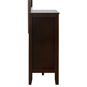 English Elm Daniel Assembled 5-Drawer Chest with English Dovetail Drawers, Metal Hardware & Solid Wood Frame Cappuccino 62 L x 40 W x 19 H B078P400750