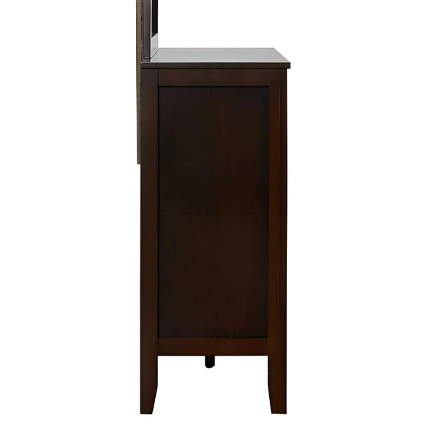 English Elm Daniel Assembled 5-Drawer Chest with English Dovetail Drawers, Metal Hardware & Solid Wood Frame Cappuccino 62 L x 40 W x 19 H B078P400750