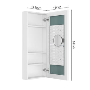 English Elm 15'' Frameless Led Bathroom Medicine Cabinet with Defog Soft Close and Usb Charging W1272120863