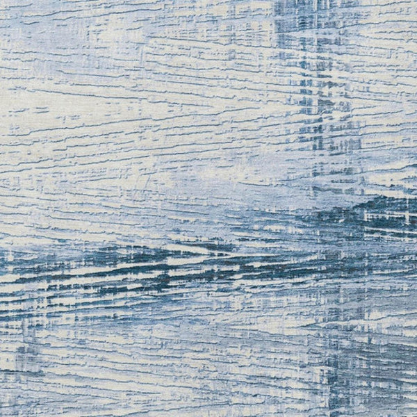 HomeRoots 5' Durable Sky Blue and Ivory Striped Area Rug - Perfect for Indoor and Outdoor Spaces, Easy Care! 5' X 8' 628032