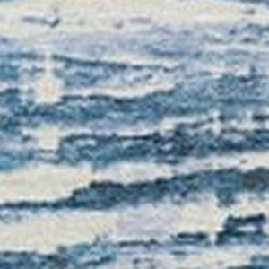 HomeRoots 5' Durable Sky Blue and Ivory Striped Area Rug - Perfect for Indoor and Outdoor Spaces, Easy Care! 5' X 8' 628032
