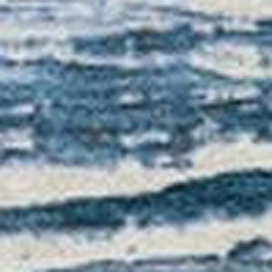 HomeRoots 5' Durable Sky Blue and Ivory Striped Area Rug - Perfect for Indoor and Outdoor Spaces, Easy Care! 9' X 12' 628035