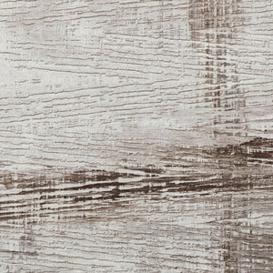 HomeRoots 5' Durable Taupe and Ivory Striped Washable Area Rug for Indoor and Outdoor Use – Easy Care! 8' X 10' 628040