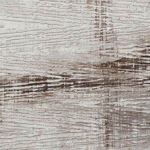 HomeRoots 5' Durable Taupe and Ivory Striped Washable Area Rug for Indoor and Outdoor Use – Easy Care! 9' X 12' 628041