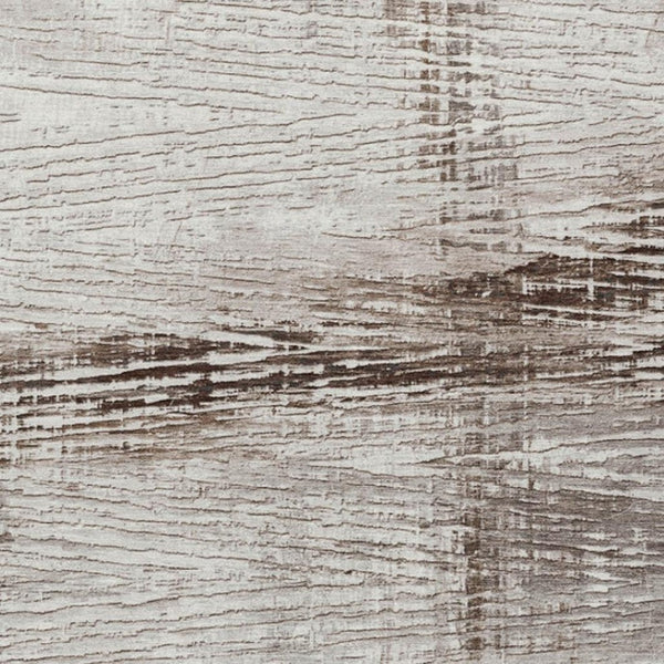 HomeRoots 5' Durable Taupe and Ivory Striped Washable Area Rug for Indoor and Outdoor Use – Easy Care! 9' X 12' 628041