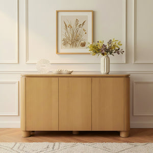Butler Genoa 60" Rectangular Wood Sideboard - Elegant Storage Solution for Dining or Office Spaces