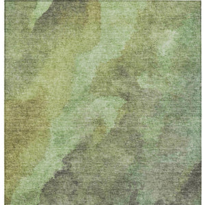 HomeRoots 5' Modern Green and Charcoal Abstract Area Rug for Indoor Outdoor Use - Durable, Washable Design 8' X 10' 628094