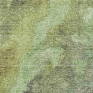 HomeRoots 5' Modern Green and Charcoal Abstract Area Rug for Indoor Outdoor Use - Durable, Washable Design 8' X 10' 628094