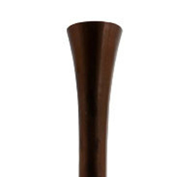 HomeRoots 50" Sculptural Burnished Brown Aluminum Floor Vase for Rustic Elegance in Any Living Space Large 628110
