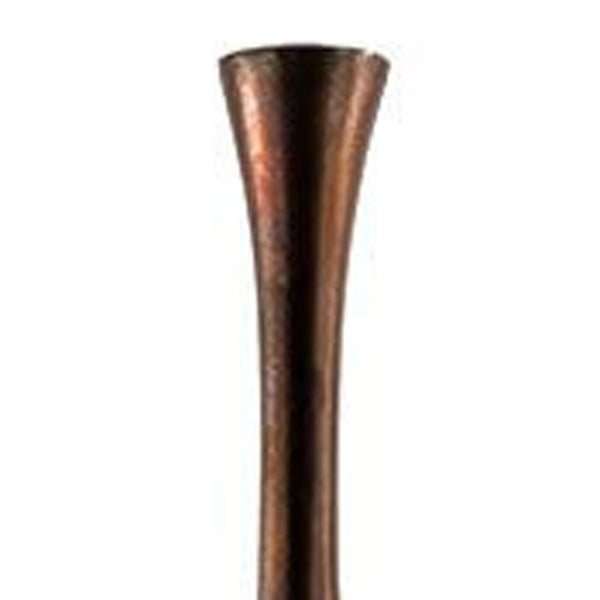 HomeRoots 50" Sculptural Burnished Brown Aluminum Floor Vase for Rustic Elegance in Any Living Space Small 628111