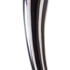 HomeRoots 39" Silver Trumpet Floor Vase – Elegant Aluminum Sculpture for Modern Home Décor & Gift Ideas 628112