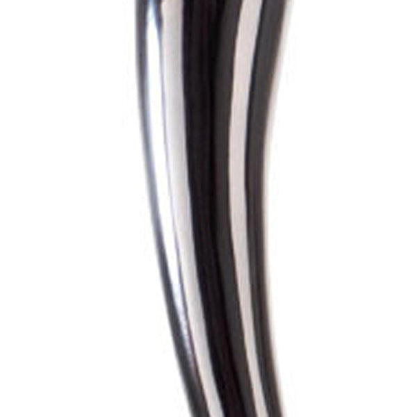 HomeRoots 39" Silver Trumpet Floor Vase – Elegant Aluminum Sculpture for Modern Home Décor & Gift Ideas 628112