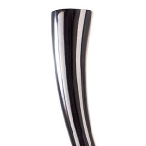 HomeRoots 39" Silver Trumpet Floor Vase – Elegant Aluminum Sculpture for Modern Home Décor & Gift Ideas 628112