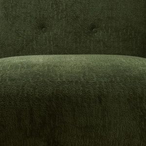 HomeRoots 31" Green Fabric Side Chair - Modern Accent Piece with Durable Construction & Plush Comfort for Any Room 628136