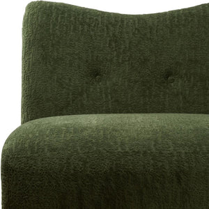 HomeRoots 31" Green Fabric Side Chair - Modern Accent Piece with Durable Construction & Plush Comfort for Any Room 628136