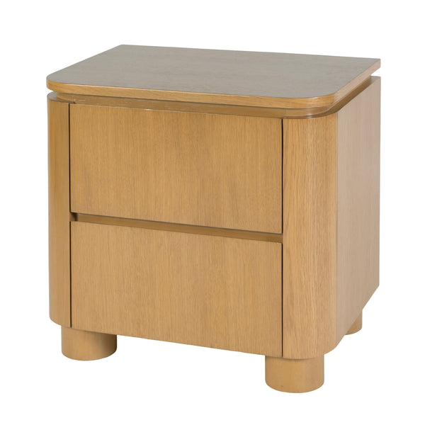 Butler Genoa 21-Inch Wood Nightstand with 2 Spacious Drawers – Stylish Modern Design for Any Room