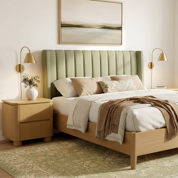 Butler Genoa 21-Inch Wood Nightstand with 2 Spacious Drawers – Stylish Modern Design for Any Room