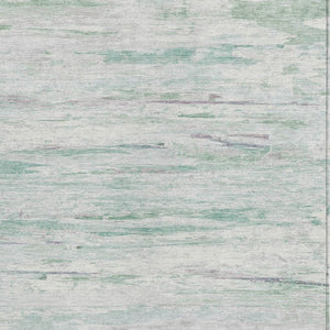 HomeRoots 5' Artichoke Green and Ivory Abstract Area Rug - Stylish, Washable Design for Indoor and Outdoor Use 5' X 8' 628189