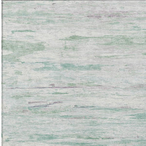 HomeRoots 5' Artichoke Green and Ivory Abstract Area Rug - Stylish, Washable Design for Indoor and Outdoor Use 8' X 10' 628191